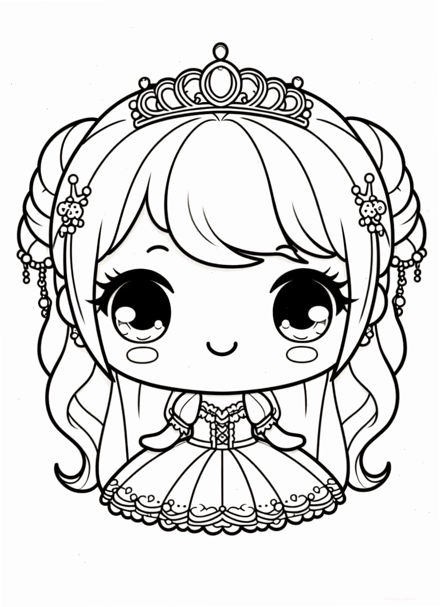 Công Chúa Chibi Xinh Đẹp với nhiều phụ kiện