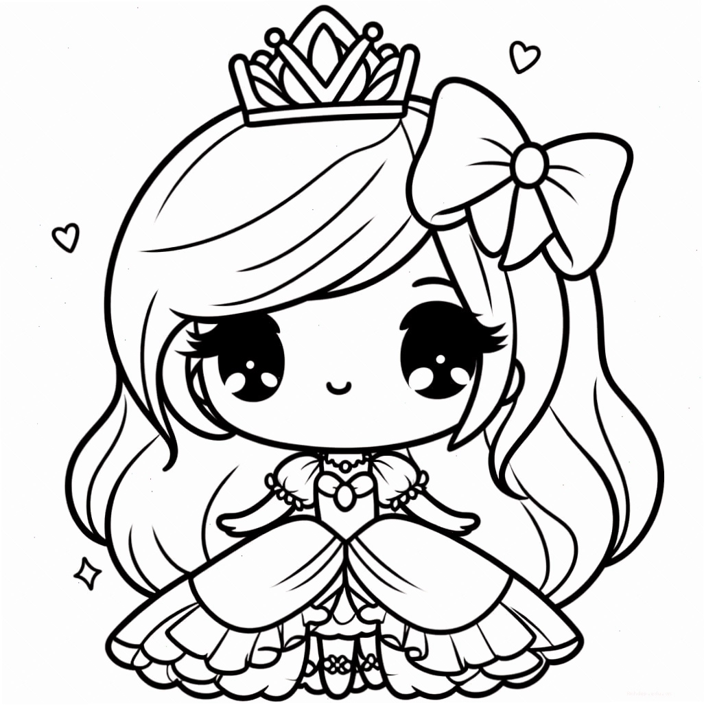 Công Chúa Chibi Xinh Xắn trong bộ váy dạ hội