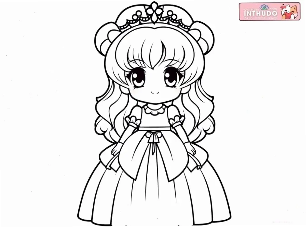 ảnh chibi công chúa dễ thương cute