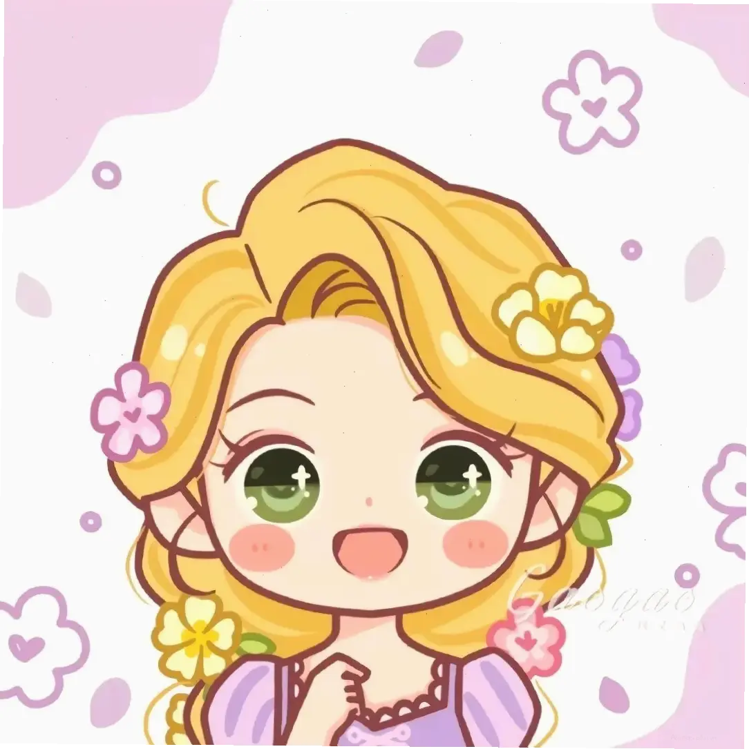 Ảnh chibi công chúa Disney dễ thương với đôi mắt to tròn