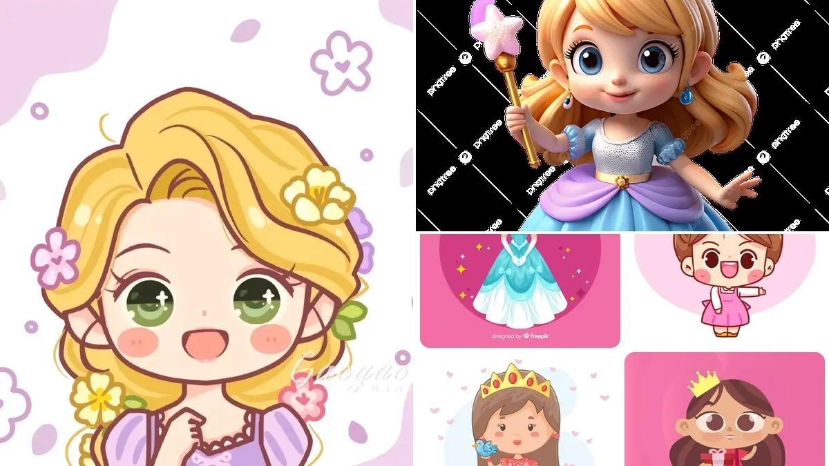 Bộ sưu tập ảnh chibi công chúa dễ thương cute nhất 2026