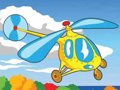 Bộ sưu tập tranh tô màu máy bay siêu ngầu siêu cute cho bé