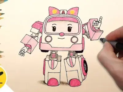 Tranh tô màu robot
