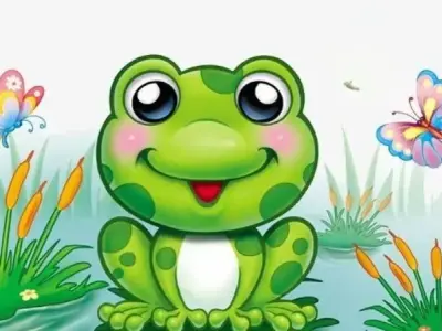 99+ tranh tô màu con ếch cute dành cho bé