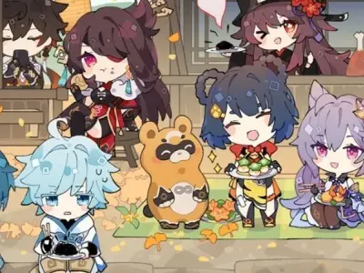 Bộ tranh tô màu Genshin Impact chibi siêu cute cho bé