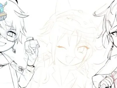 300 ảnh chibi không màu cute dễ thương nhất năm nay