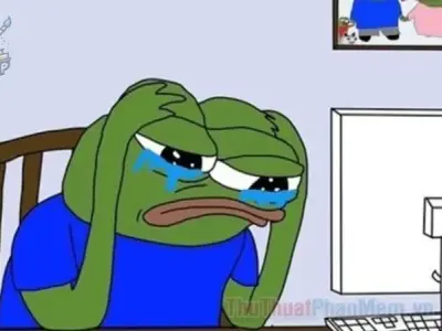 Sử dụng ảnh meme ếch xanh để thể hiện cảm xúc của bạn