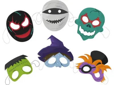 100+ tranh tô màu mặt nạ Halloween sáng tạo cho bé
