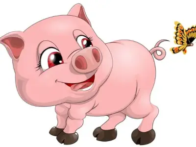 Thế giới tranh tô màu con lợn siêu dễ thương cho bé