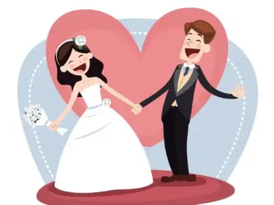 100+ mẫu tranh tô màu cô dâu chú rể đẹp lộng lẫy cho bé