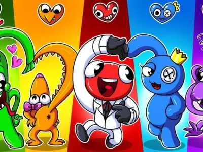 Bộ 100+ tranh tô màu Rainbow Friends vui nhộn cho bé yêu