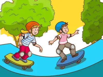 BST 100+ tranh tô màu ván trượt cho bé yêu thích thể thao