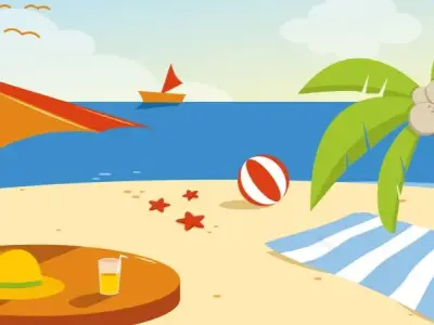 Kho 100+ tranh tô màu bãi biển mùa hè giúp bé sáng tạo