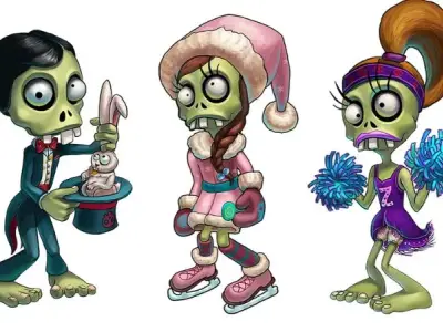 Thư viện 200+ tranh tô màu Zombie vui nhộn cho bé yêu