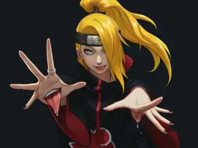 Tổng hợp ảnh fanart Deidara siêu ngầu