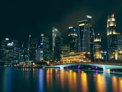 Hình nền cảnh đêm phố thị chất lượng cao cho máy tính