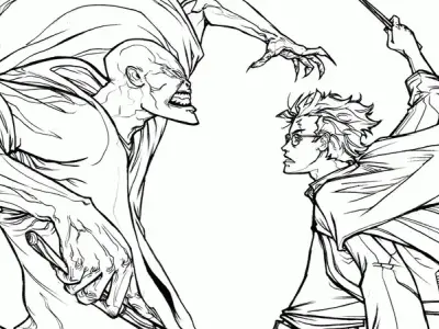 Tranh tô màu harry potter - Giúp bé phát triển khả năng sáng tạo
