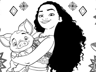 Tải ngay 100+ hình ảnh tranh tô màu Moana miễn phí cho bé
