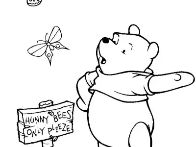 Bộ Sưu tập tranh tô màu Winnie the Pooh đẹp nhất cho bé