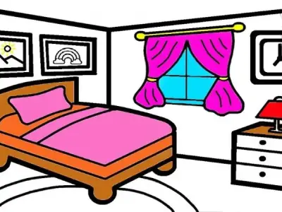 Khám phá bộ sưu tập tranh tô màu đồ nội thất độc đáo cho bé