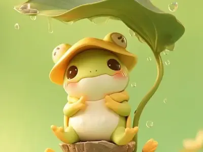 Hình avatar con ếch vui nhộn làm ảnh đại diện ấn tượng