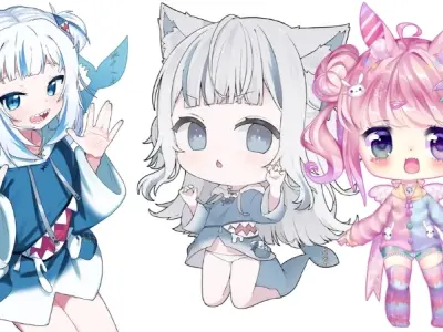 Bộ sưu tập ảnh chibi cute dễ thương làm avatar cực đẹp