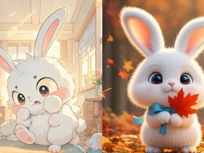 Tổng hợp ảnh thỏ cute chibi đẹp làm avatar mạng xã hội