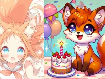 Tải ngay ảnh cáo chibi dễ thương cho avatar mạng xã hội
