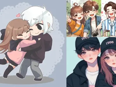 Top các mẫu ảnh chibi đôi ngọt ngào phù hợp cho cặp đôi