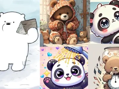 Tổng hợp ảnh chibi gấu dễ thương dành cho bạn yêu thích