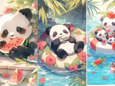 Ngắm nhìn bộ sưu tập ảnh chibi panda dễ thương nhất