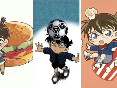Bộ ảnh Conan chibi cute phù hợp làm avatar mạng xã hội