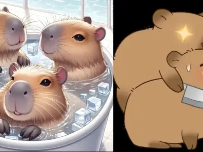 Khám phá bộ sưu tập ảnh capybara chibi siêu đáng yêu
