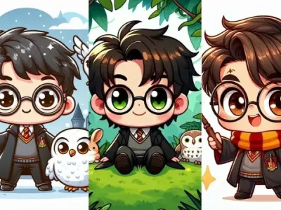 Tổng hợp ảnh Harry Potter chibi đẹp nhất dành cho fan