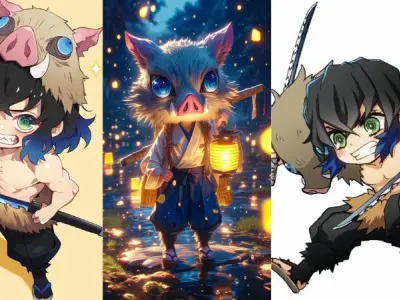 Tuyển tập ảnh Inosuke chibi dễ thương cho fan Kimetsu