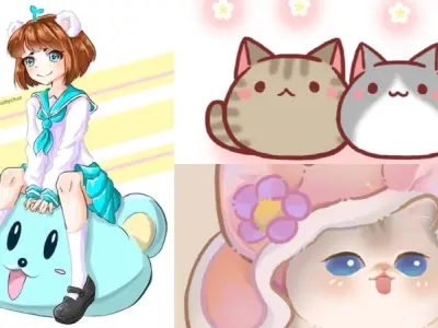 Bộ sưu tập ảnh mèo chibi độc đáo dành riêng cho tín đồ yêu mèo