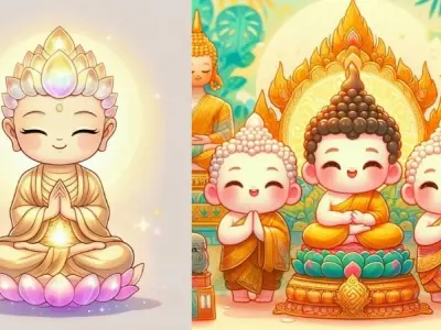 Tuyển tập ảnh Phật chibi cute mang lại năng lượng tích cực
