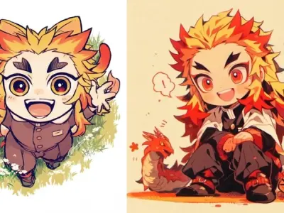 Tuyển chọn ảnh Rengoku chibi dễ thương dành cho fan