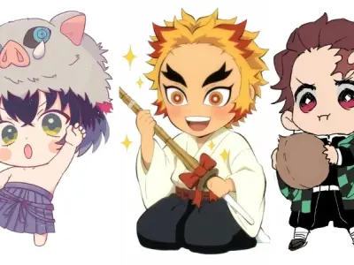 Tuyển tập ảnh thanh gươm diệt quỷ chibi cực dễ thương