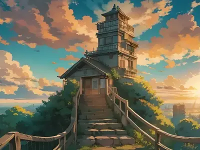 Gợi ý ảnh phong cảnh anime thiên nhiên cực chill, nhẹ nhàng