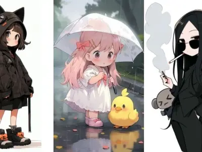 Ảnh anime nữ chibi cute dễ thương khiến ai cũng tan chảy