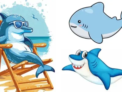 Tổng hợp cá mập chibi siêu dễ thương không thể rời mắt