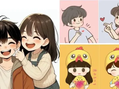 Những khoảnh khắc chibi cặp đôi cute cực kỳ đáng nhớ