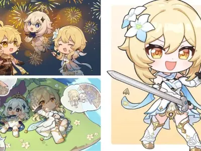 Top ảnh Lumine chibi siêu dễ thương không thể bỏ lỡ