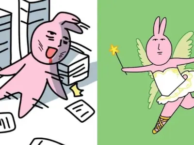 Tải ngay ảnh meme thỏ hồng để lan tỏa sự dễ thương khó cưỡng
