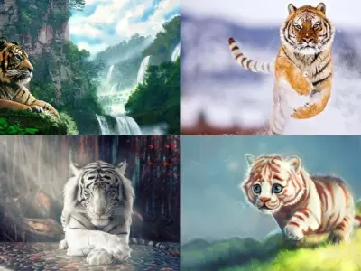 Bộ sưu tập avatar con hổ đẹp và mạnh mẽ nhất hiện nay