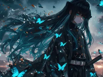 Hình nền Muichirou cực chất dành riêng cho fan Kimetsu