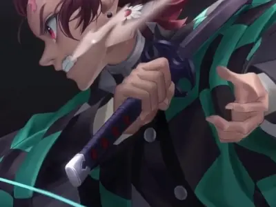 Hình nền Tanjiro nghệ thuật độc đáo chuẩn fan Demon Slayer