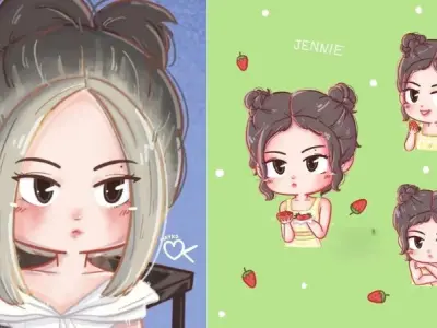 Trọn bộ ảnh Jennie chibi đẹp hút hồn giới trẻ hiện nay