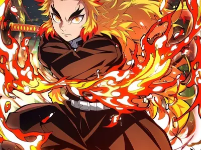 Top ảnh Rengoku ngầu lòi dành cho fan Kimetsu no Yaiba